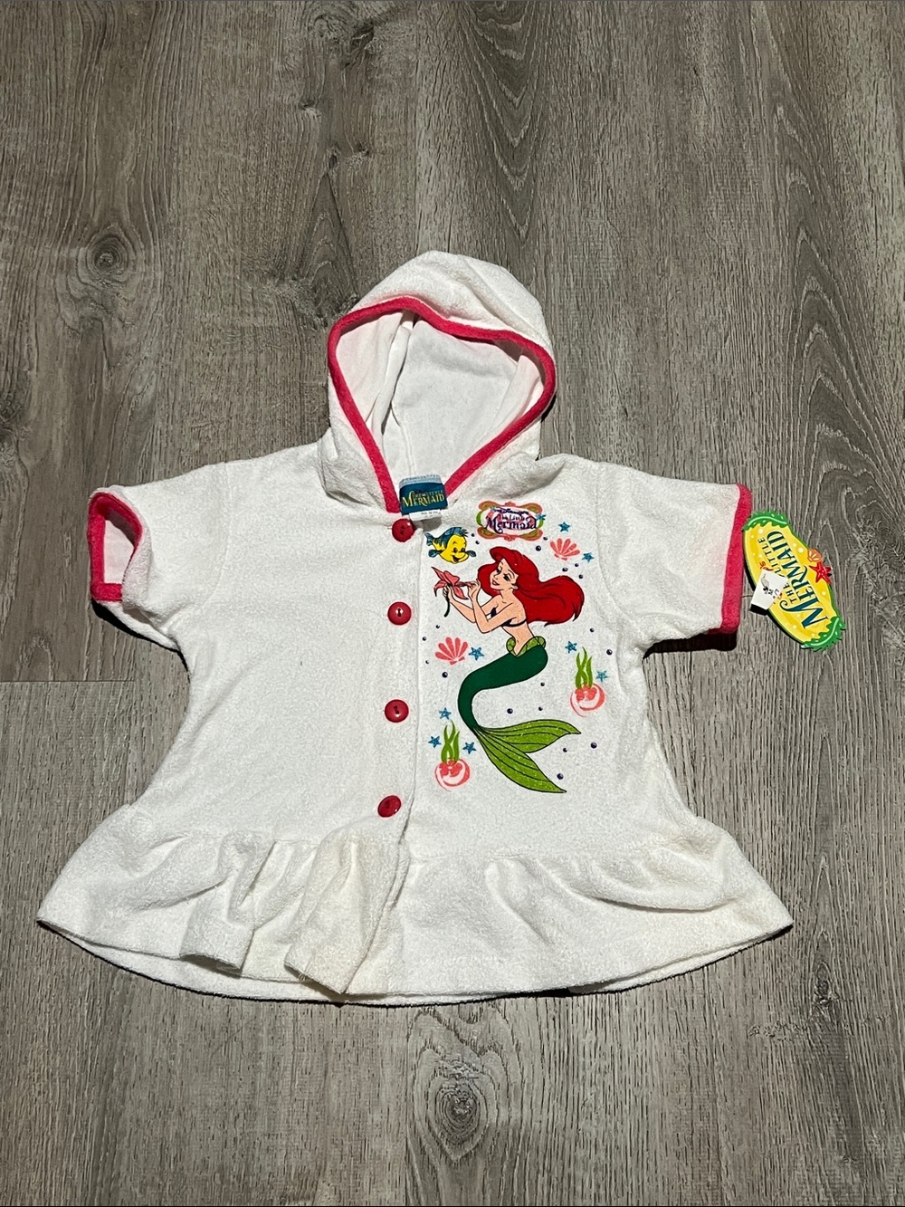 Vintage Disney The Little Mermaid Terry Top